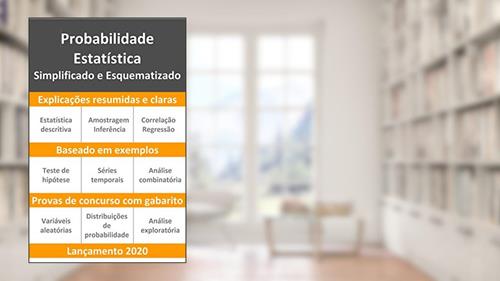 Capa de Probabilidade e Estatística: Simplificado e Esquematizado, do autor Eduardo Ferreira