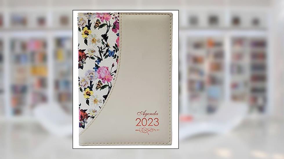 Agenda diária de mesa costurada 2023 - jardim floral/marfim, do autor Vários autores