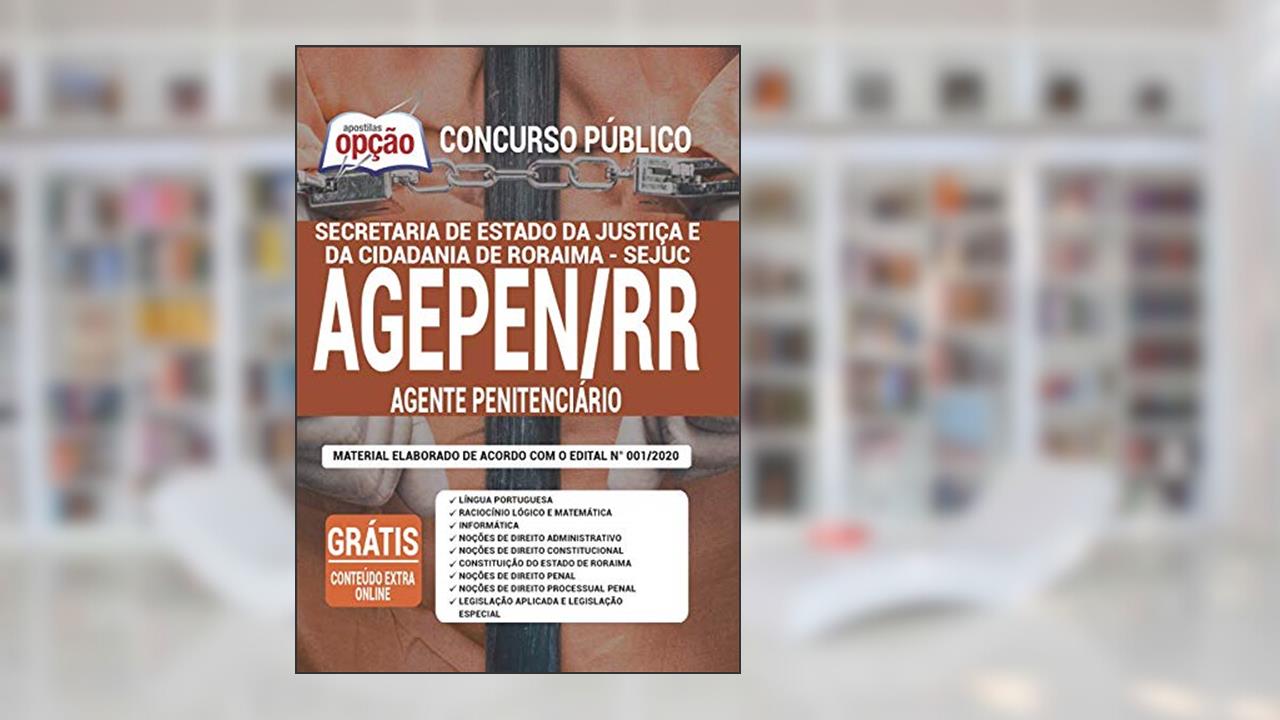 Apostila AGEPEN RR - Agente Penitenciário, do autor Equipe Solução Concursos
