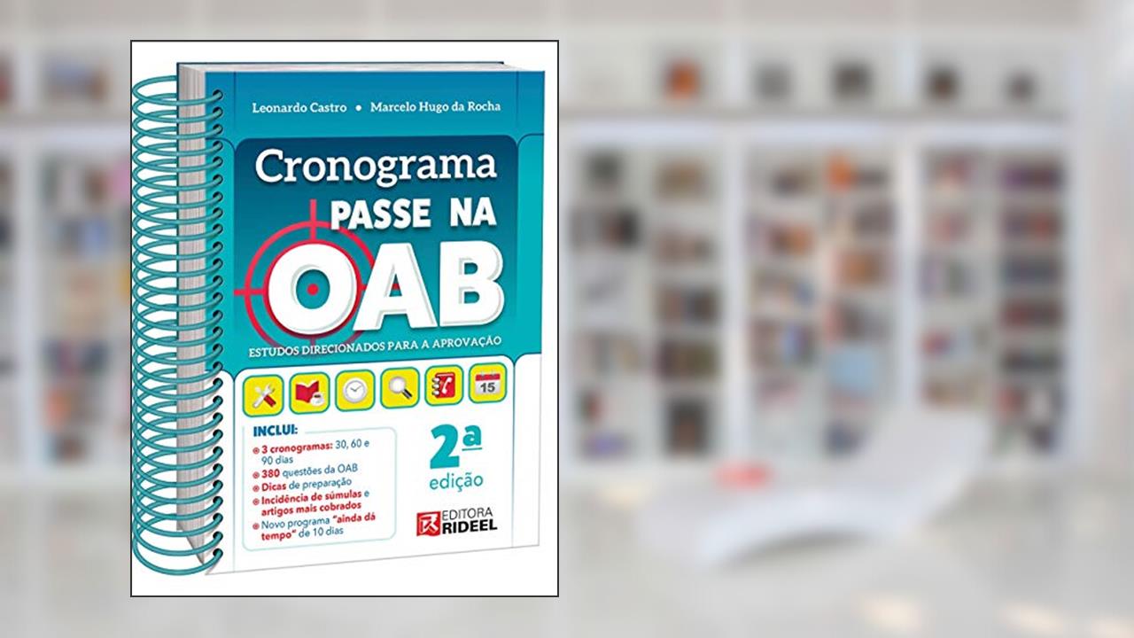 Cronograma Passe Na Oab, do autor Marcelo Hugo; Leonardo Castro