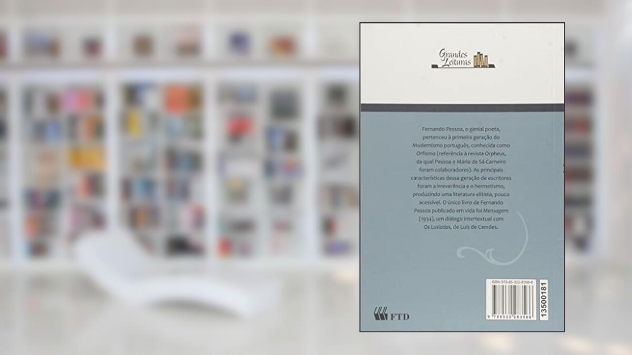 Mensagem, do autor Fernando Pessoa