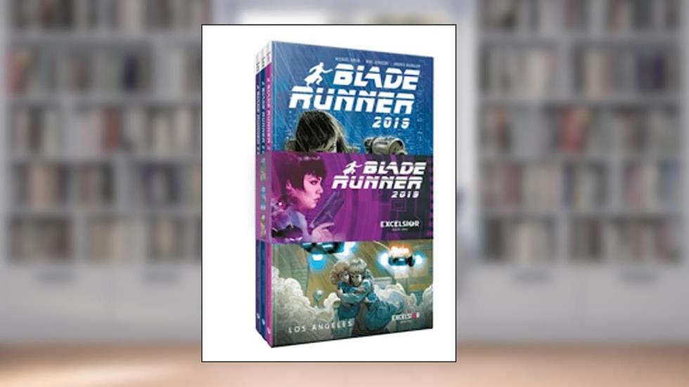 Super Kit Blade Runner 2019: Coleção completa em capa dura com as 3 HQs, do autor Michael Green; Mike Johnson; Andres Guinaldo