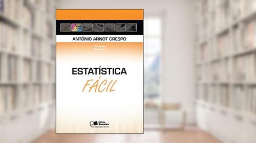 Capa de Estatística fácil, do autor Antônio Arnot Crespo