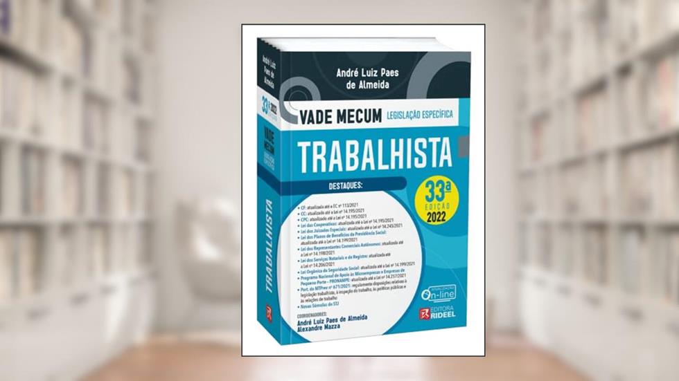 Vade Mecum Trabalhista - Legislação Específica, do autor André Luiz Paes