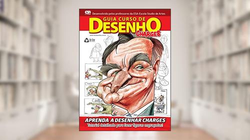 Capa de Guia Curso Básico de Desenho 01 - Charges, do autor On Line Editora
