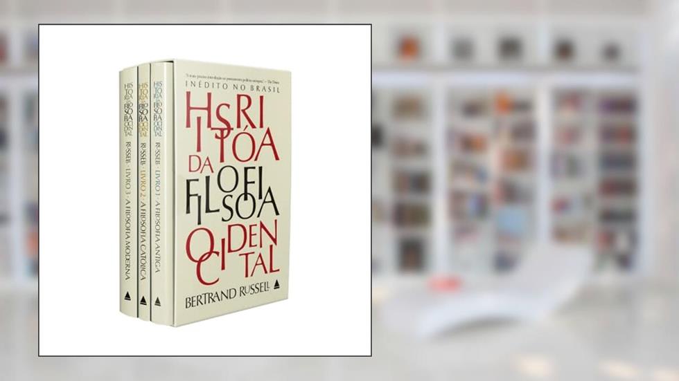 Box História da Filosofia Ocidental, do autor Bertrand Russell
