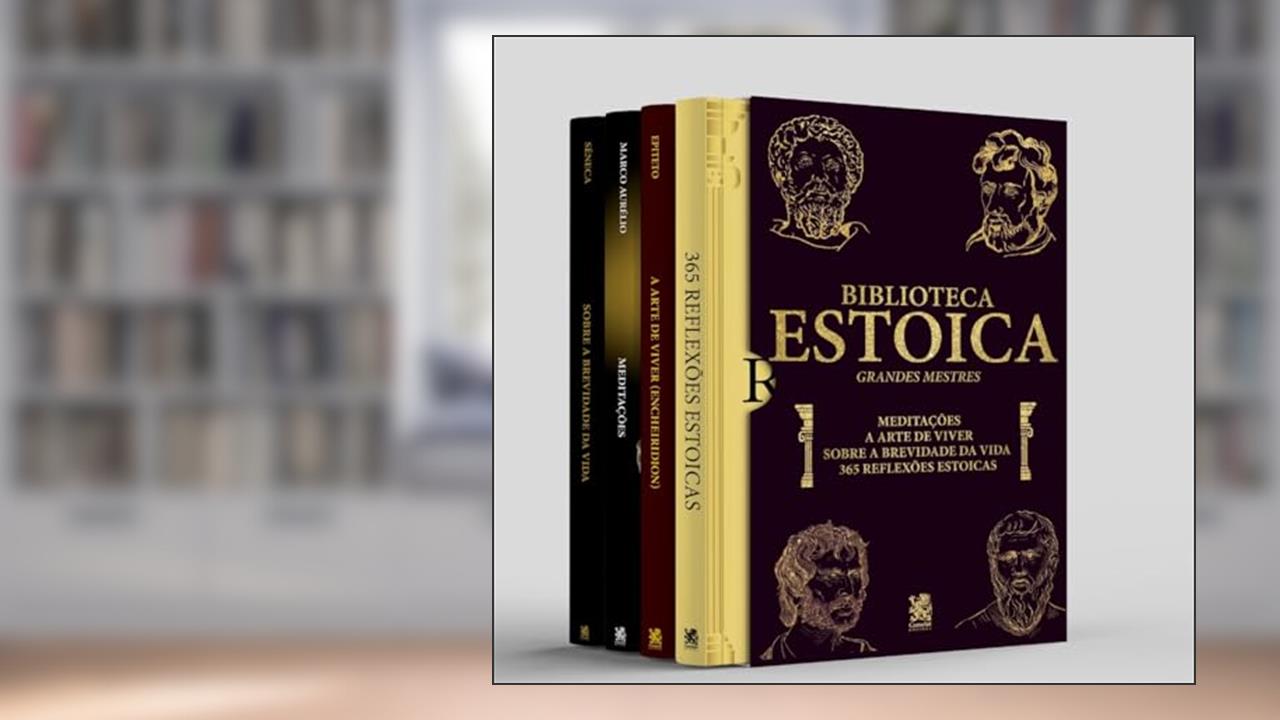 Biblioteca Estoica: Grandes Mestres Volume 01 - Box com 4 Livros, do autor Camelot Editora