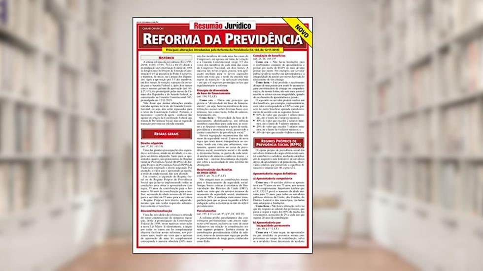 Reforma da Previdência, do autor Omar Chamon