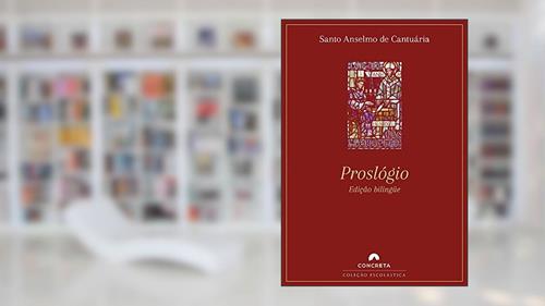 Capa de Proslógio, do autor Anselmo de Cantuária