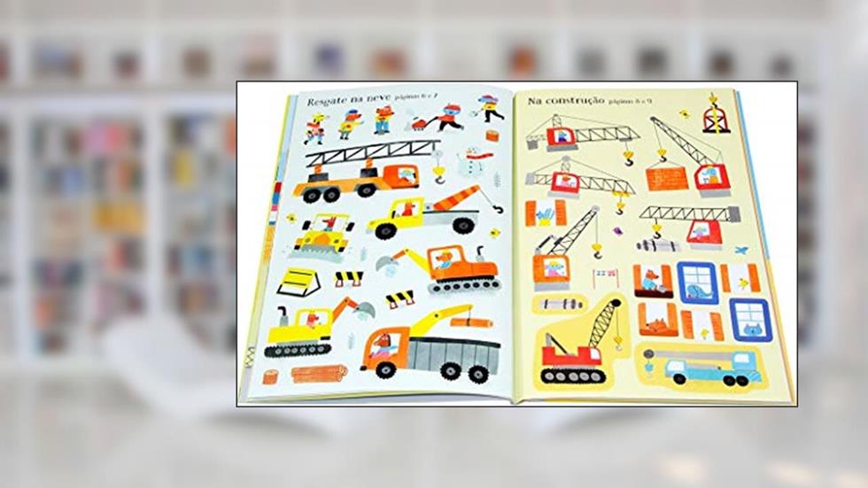 Meu livrinho de adesivos: Máquinas, do autor Hannah Watson; Luciano Campelo