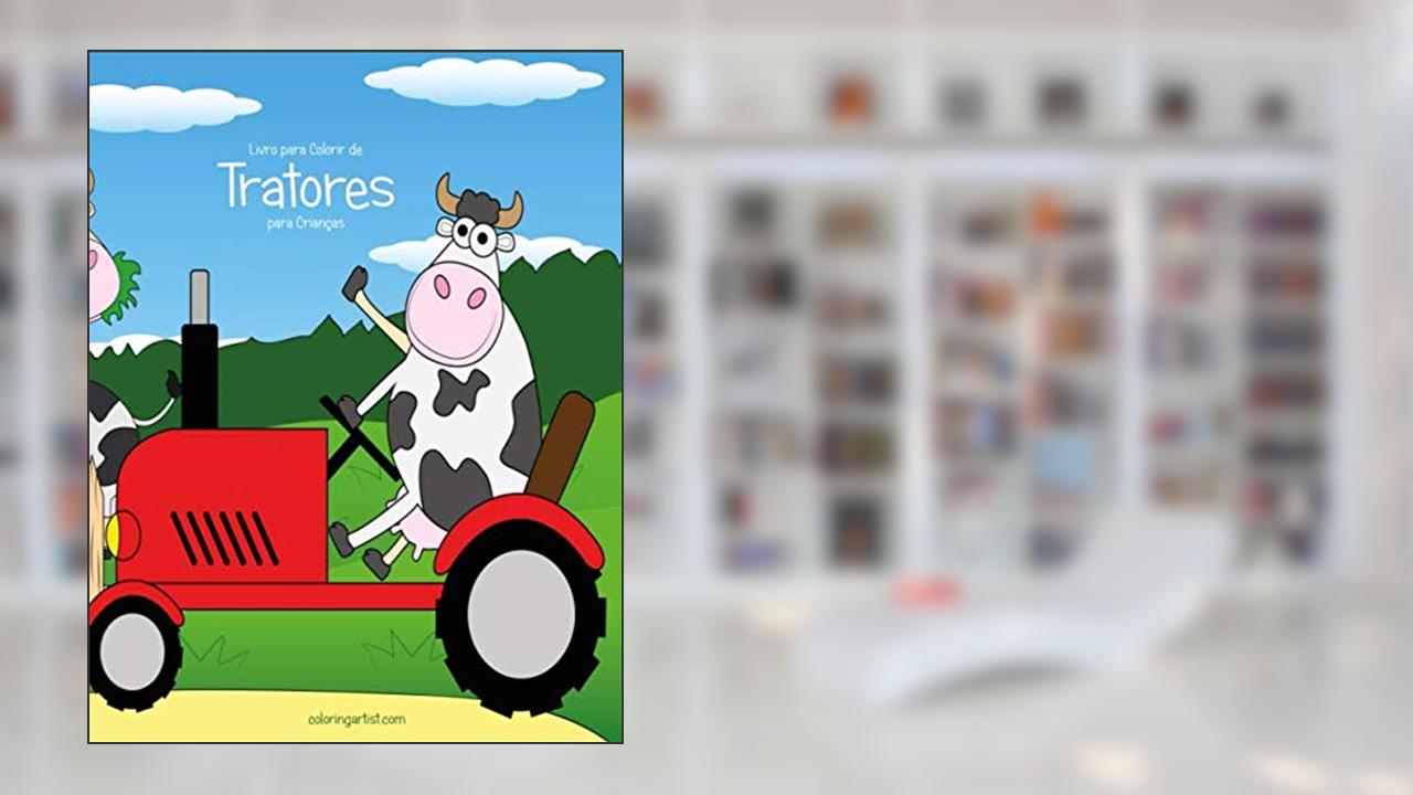Livro para Colorir de Tratores para Crianças, do autor Nick Snels