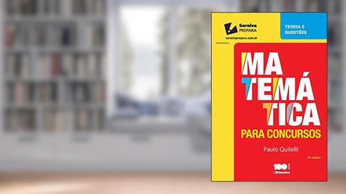 Capa de Matemática para concursos, do autor Lillian Rose Cerchiareto Quilelli Correa