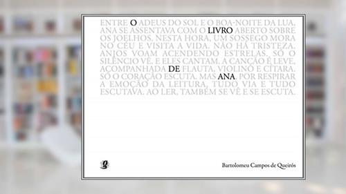 Capa de O Livro de Ana, do autor Bartolomeu Campos de Queirós