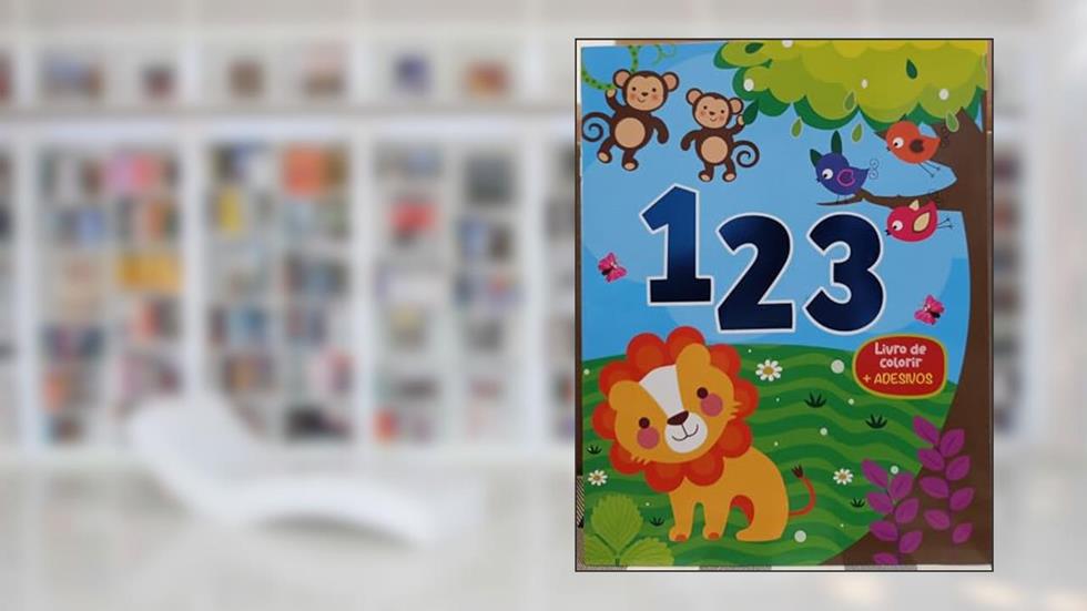 Livro de Colorir com Adesivos - 123, do autor Pé Da Letra