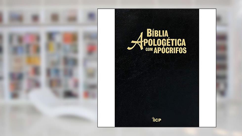 Bíblia Apologética com apócrifos - Luxo RC preta, do autor João Ferreira de Almeida