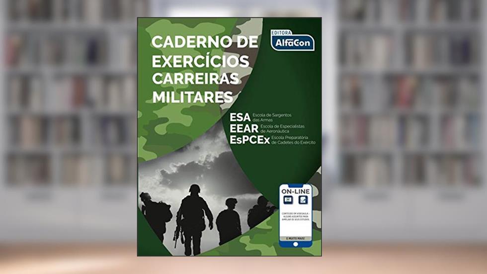 Caderno de exercícios - Carreiras militares (ESA - EEAR - ESPCEX), do autor Equipe AlfaCon