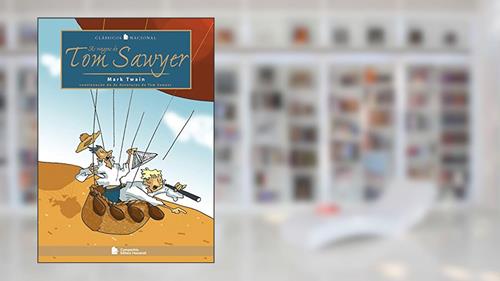 Capa de As viagens de Tom Sawyer, do autor Mark Twain