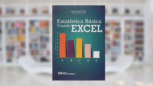 Capa de Estatística Básica Usando Excel, do autor Pereira E Garcia