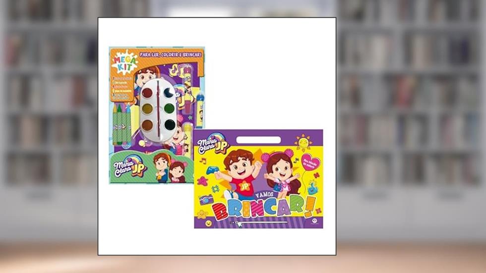 KIT 2 LIVROS - MARIA CLARA E JP: MEGAKIT PARA LER, COLORIR E BRINCAR + MARIA CLARA E JP - VAMOS BRINCAR!, do autor DIVERSOS AUTORES