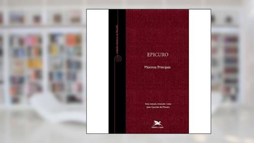 Capa de Máximas principais, do autor Epicuro