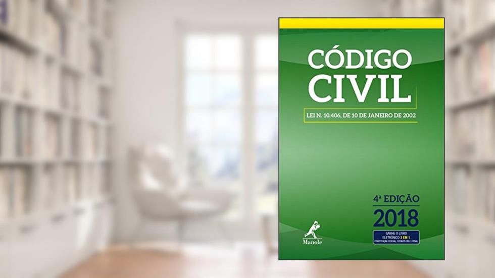Código civil: Lei n. 10.406, de 10 de janeiro de 2002, do autor Editora Jurídica da Editora Manole (Instituição)