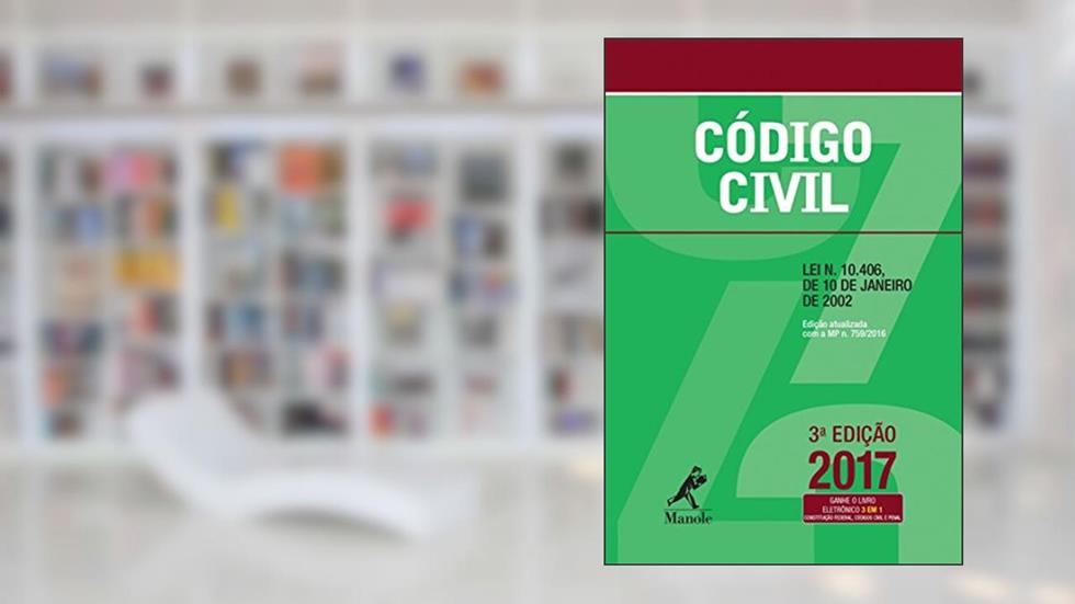 Código civil: Lei n. 10.406, de 10 de janeiro de 2002, do autor Editoria Jurídica da Editora Manole (Instituição)