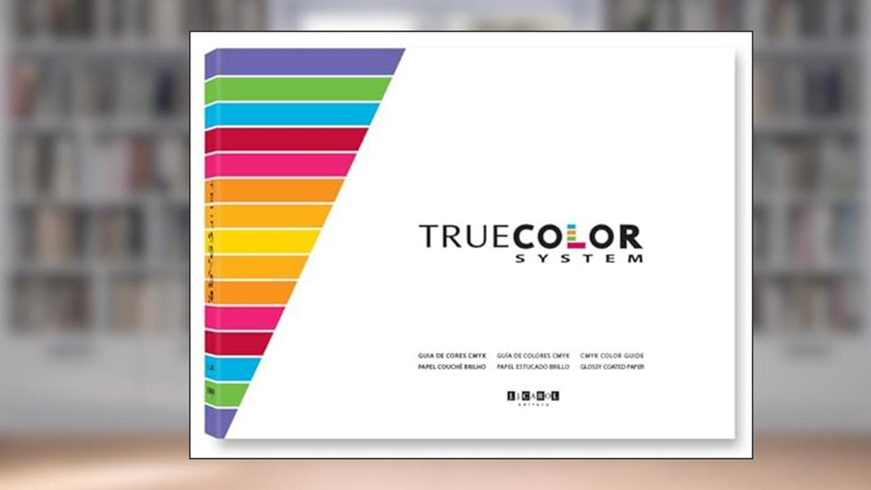 TRUE COLOR SYSTEM - volume 1 - escala de cores CMYK - papel revestido couché - edição trilíngue (português, inglês, espanhol), do autor Jacques Rutman