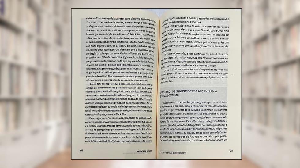 2013 - Revolta dos Governados ou Para Quem Esteve Presente Revolta do Vinagre, do autor Wallace De Moraes