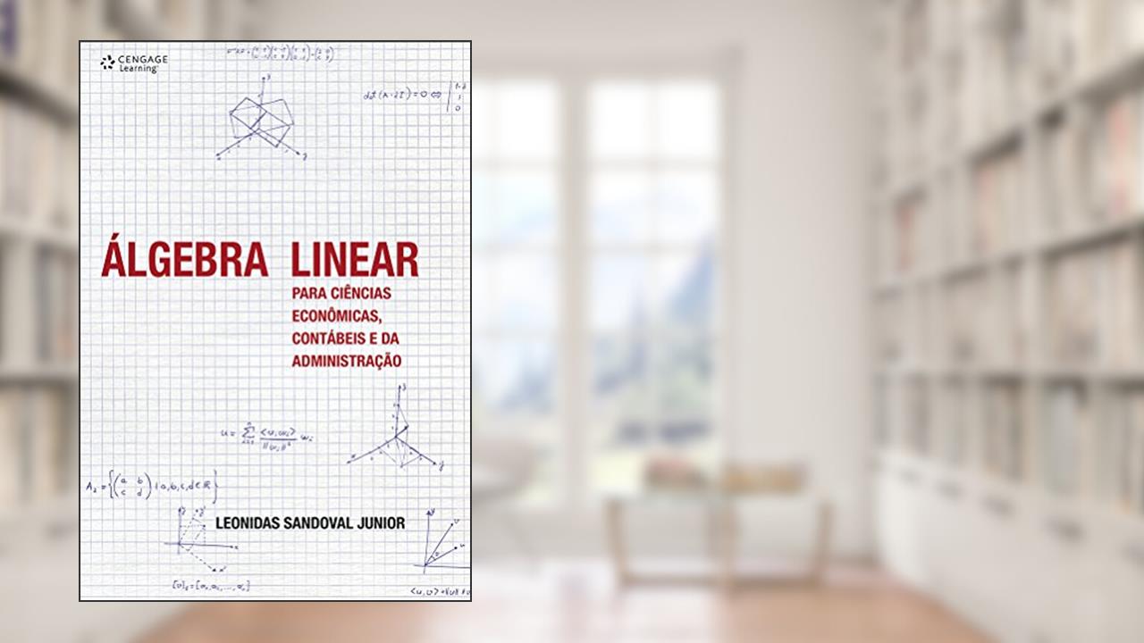 Álgebra linear para ciências econômicas, contábeis e da administração, do autor Leonidas Junior