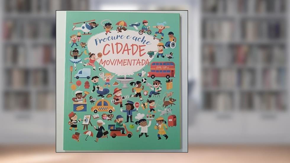 Procure e Ache Cidade Movimentada, do autor Jana Curll; Pé Da Letra