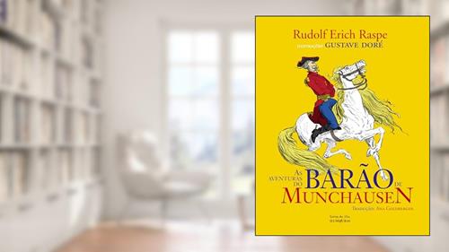 Capa de As aventuras do Barão de Munchausen, do autor Rudolf Erich Raspe