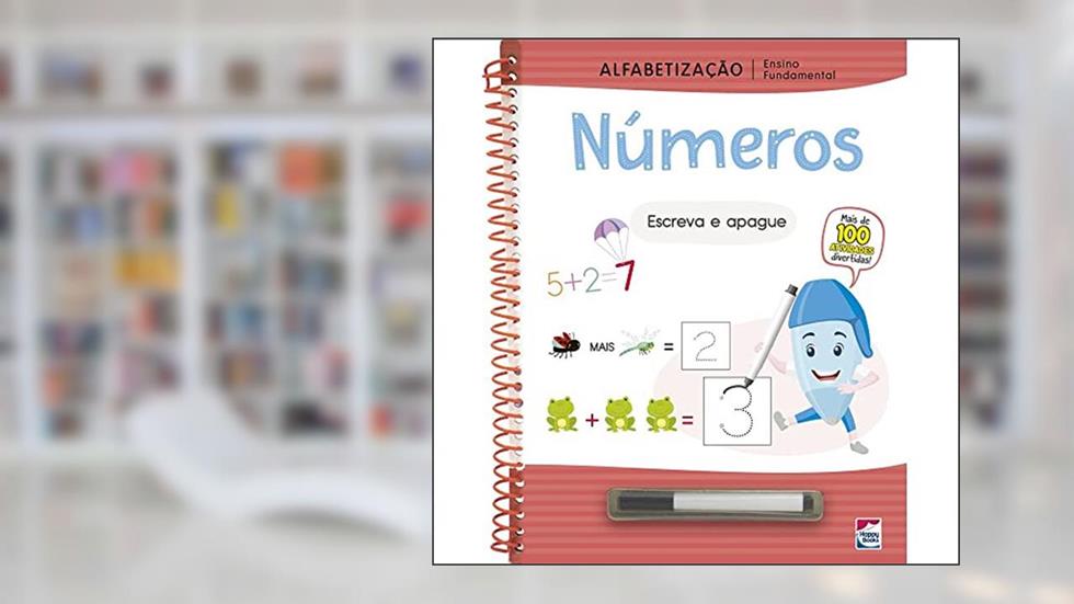 Ensino Fundamental Alfabetização Escreva e Apague: Números, do autor HAPPY BOOKS