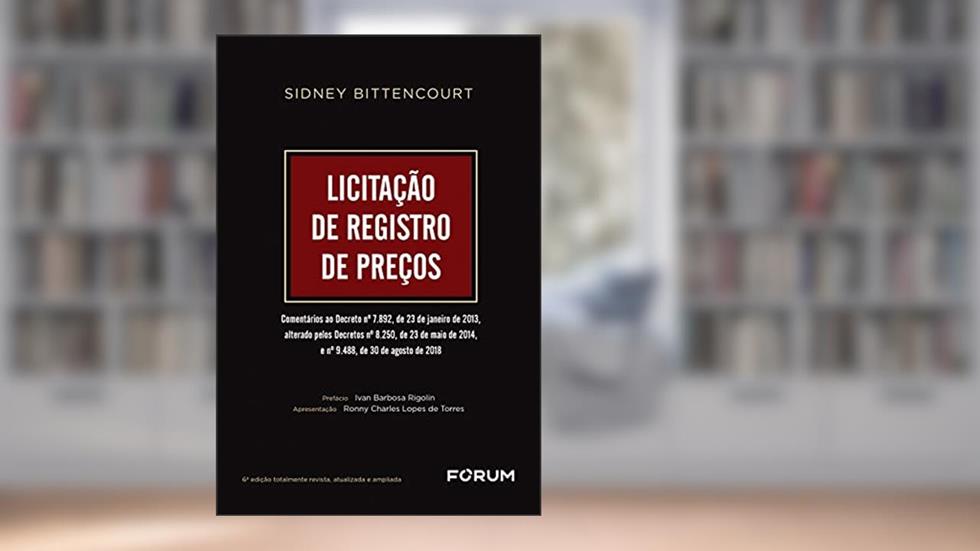 Licitação de Registro de Preços, do autor Sidney Bittencourt