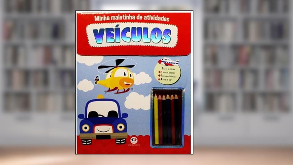 Coleção Minha Maletinha de Atividades - 3 Vol: Veículos, Dinossauros, Fazenda, do autor CIRANDA CULTURAL