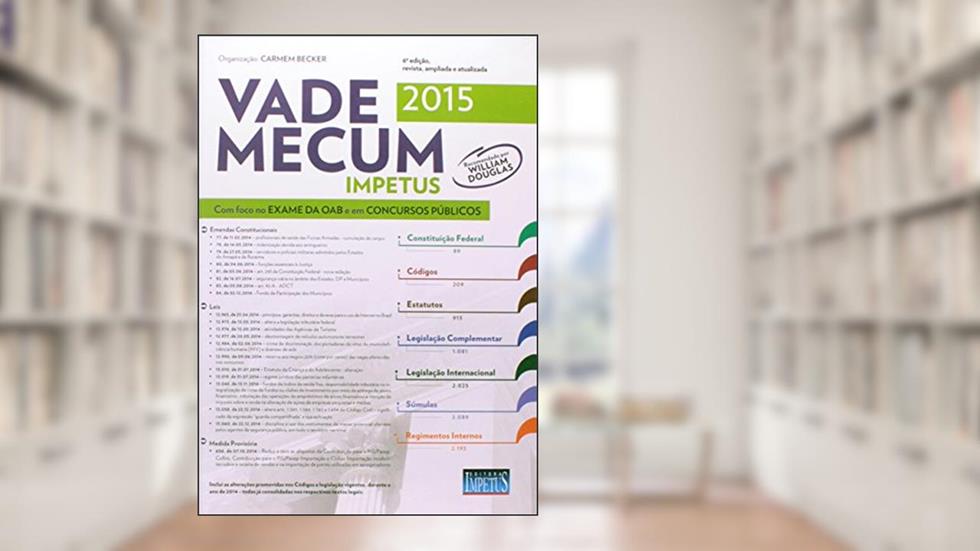 Vade Mecum Impetus Para OAB e Concursos 2015, do autor Maria Carmem Becker Lima