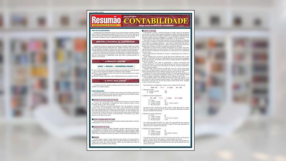 Contabilidade, do autor Alvaro Ricardino