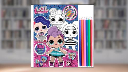 Capa de LOL Surprise Super Colorir com Adesivos, do autor On Line Editora