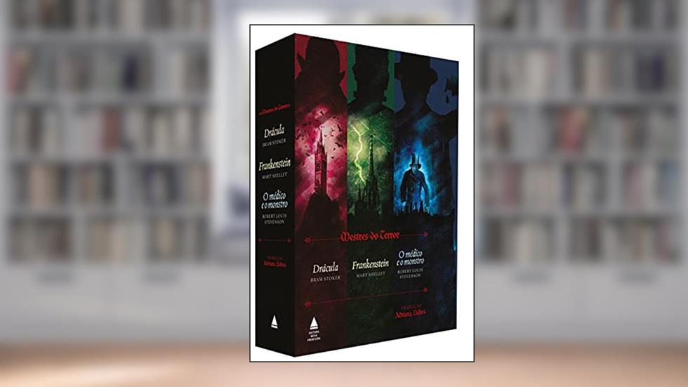 Box do Terror. Frankenstein, Drácula e o Médico e o Monstro, do autor Bram Stoker; Mary Shelley; Robert Louis Stevenson