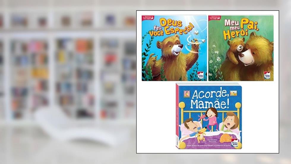 Kit Momentos de Ternura + Pequenos Tesouros: "Deus me Fez Especial", "Meu Pai, Meu Herói", "Acorde, Mamãe!", do autor VARIOS AUTORES