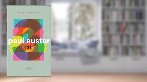 Capa de 4 3 2 1, do autor Paul Auster