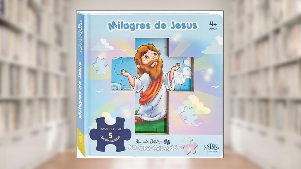 Mundo Bíblico em quebra-cabeças: Milagres de Jesus, do autor CRISTINA MARQUES