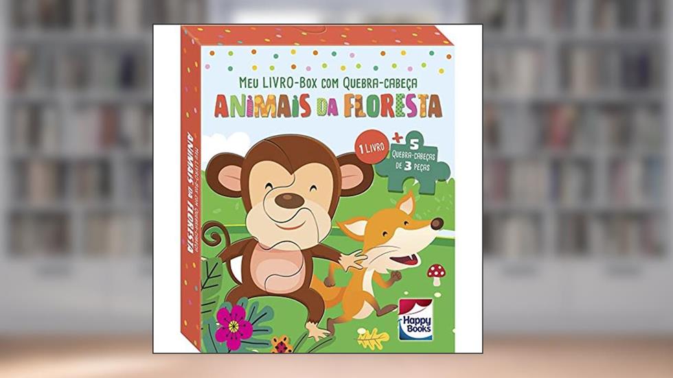 Meu LIVRO-Box com Quebra-cabeça: Animais da Floresta, do autor BRIJBASI ART PRESS