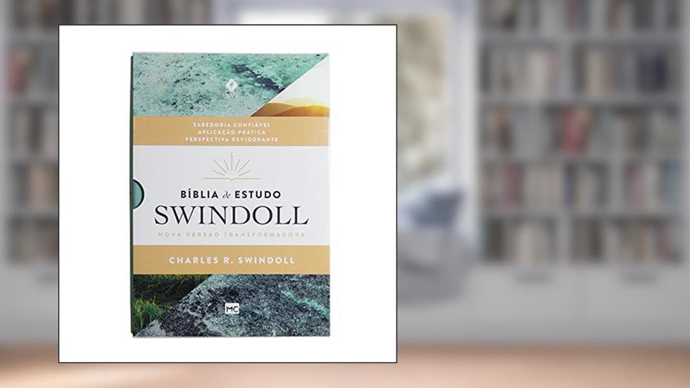 Bíblia de Estudo Swindoll: NVT - Capa Aqua, do autor Mundo Cristão; Charles R. Swindoll