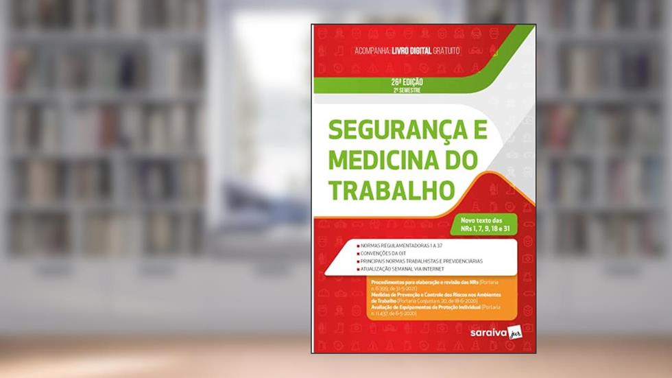 Segurança e Medicina do trabalho, do autor Editora Saraiva