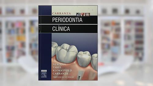Capa de Carranza Periodontia Clínica, do autor Fermin A Carranza Jr; Mich Newman