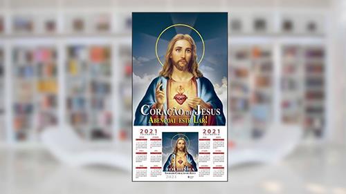 Capa de Folhinha S. C. Jesus 2021, do autor Edrian Josué Pasini