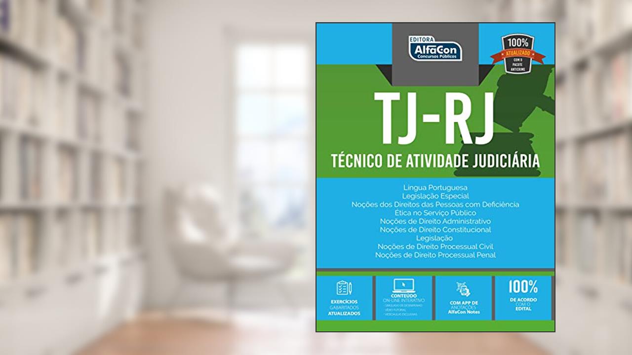 Tribunal De Justiça - Rj: Técnico De Atividade Judiciária - Edital 2020, do autor Equipe Alfacon