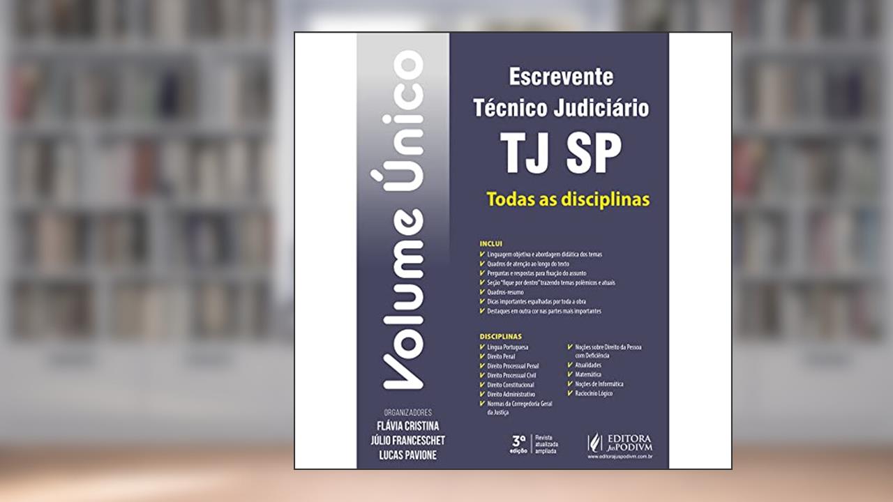 Escrevente Tecnico Judiciario Tj-sp Todas As Disci, do autor Varios Autores
