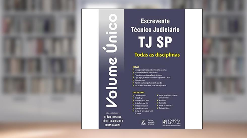 Escrevente Tecnico Judiciario Tj-sp Todas As Disci, do autor Varios Autores