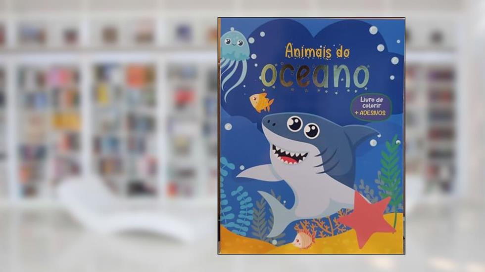 Livro de Colorir com Adesivos - Animais do Oceano, do autor Pé Da Letra
